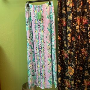 Lilly Pulitzer SURI MAXI SKIRT Light Lilac Verbena Purple M